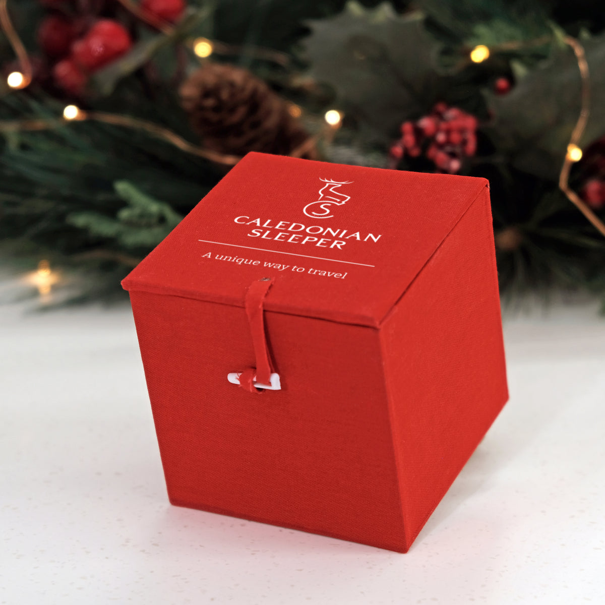 Caledonian Sleeper Tartan Hand Painted Christmas Bauble