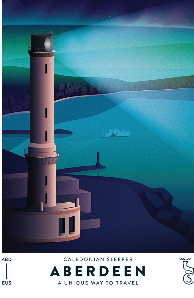 Caledonian Sleeper Sherpa Fleece Blanket - Aberdeen