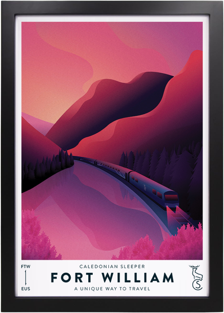Caledonian Sleeper Vintage Poster Fort William