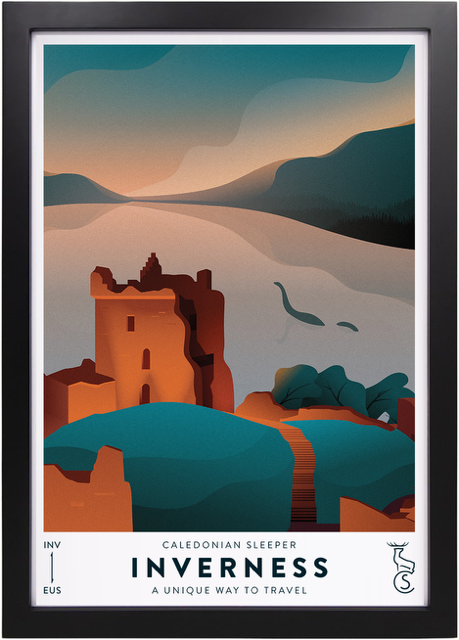 Caledonian Sleeper Vintage Poster Inverness