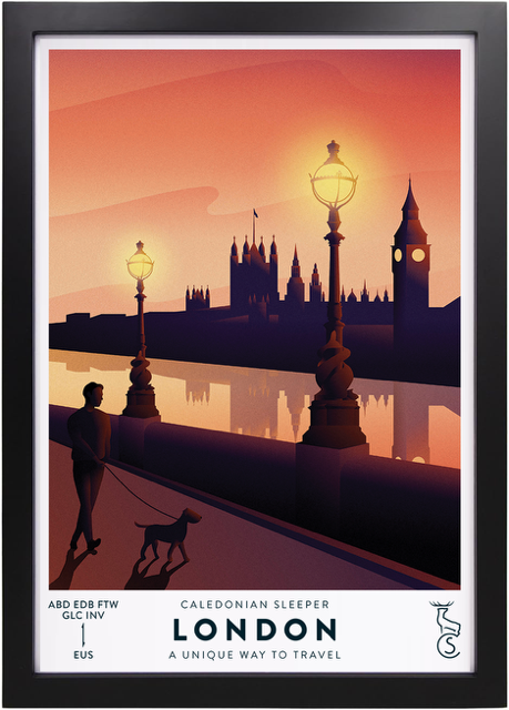 Caledonian Sleeper Vintage Poster London