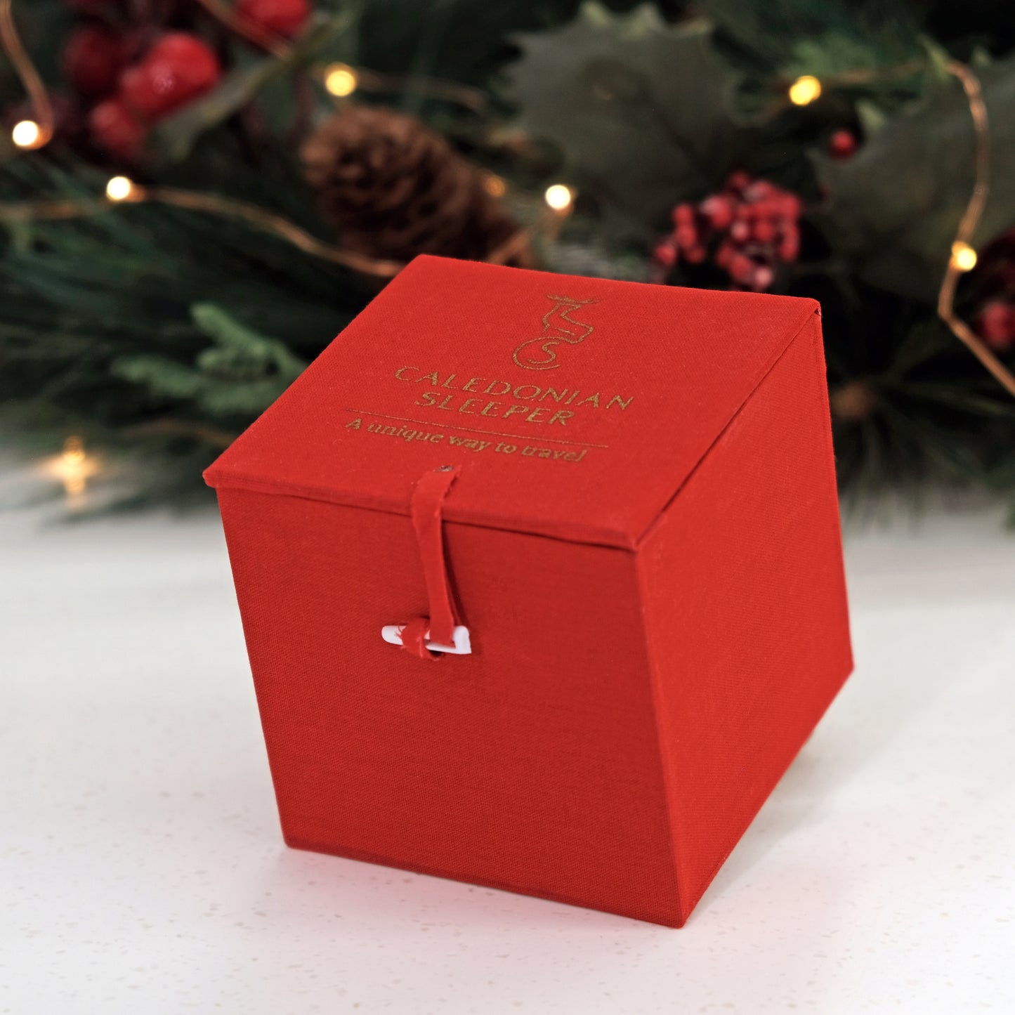 Caledonian Sleeper Tartan Hand Painted Christmas Bauble