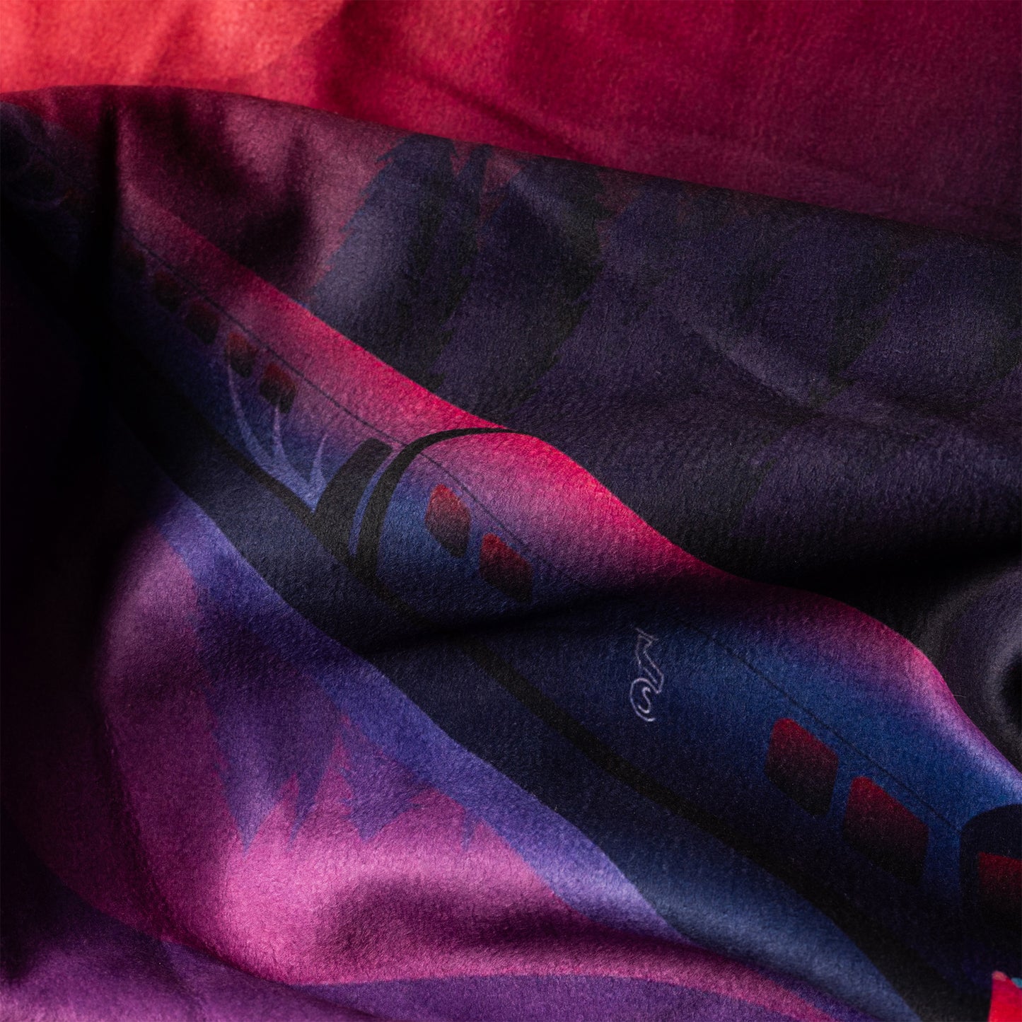 Caledonian Sleeper Sherpa Fleece Blanket - Fort William