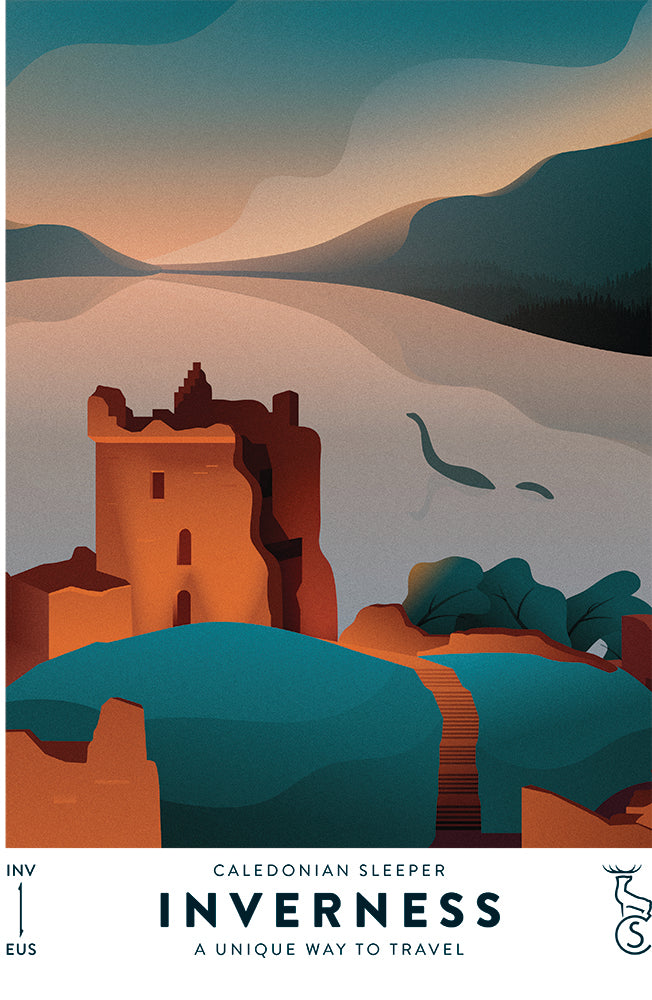 Caledonian Sleeper Sherpa Fleece Blanket - Inverness