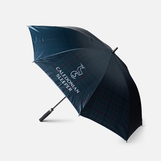 Caledonian Sleeper Double Canopy Golf Umbrella With Tartan Design