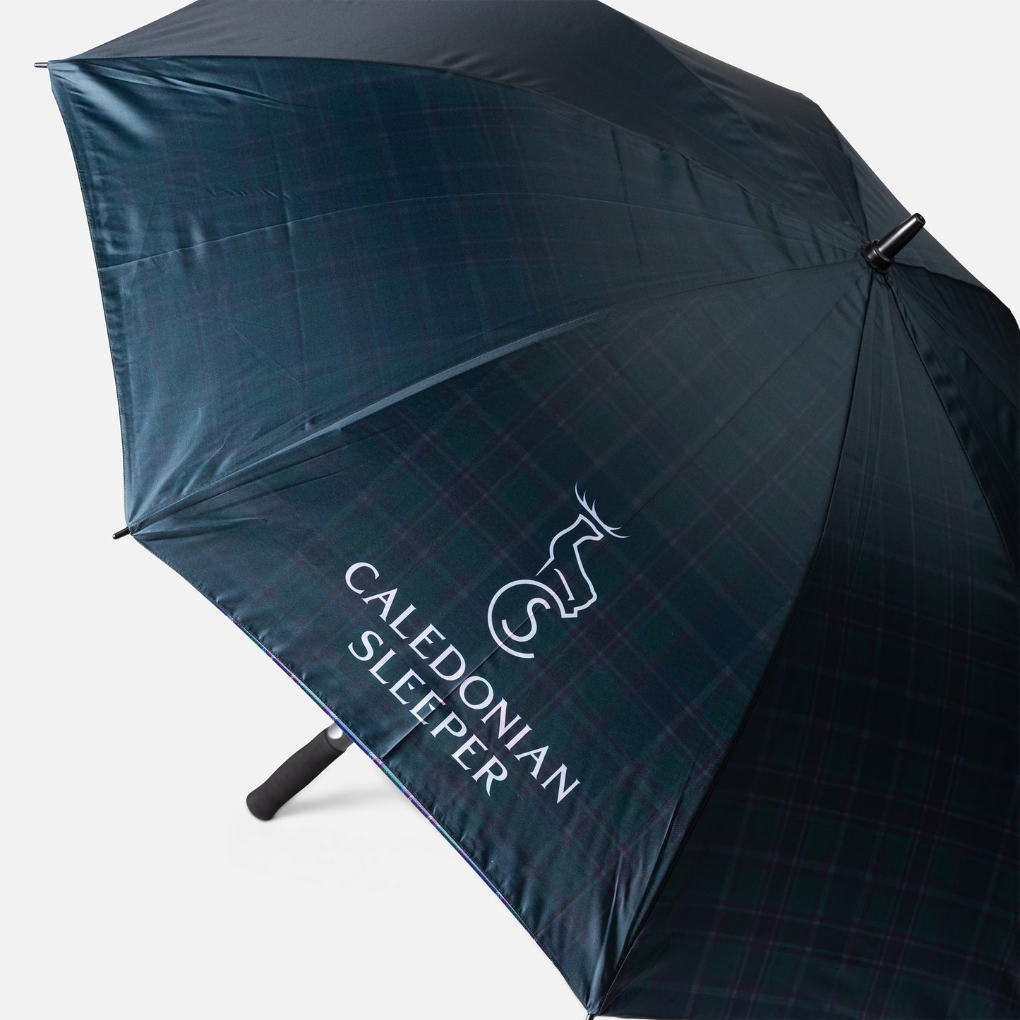 Caledonian Sleeper Double Canopy Golf Umbrella With Tartan Underside