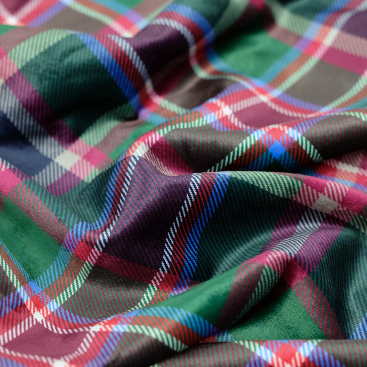 Caledonian Sleeper Sherpa Fleece Blanket - Tartan