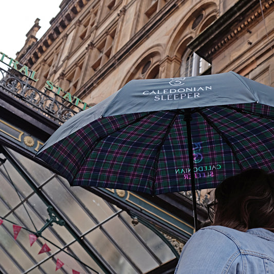 Caledonian Sleeper Tartan Double Canopy Compact Umbrella