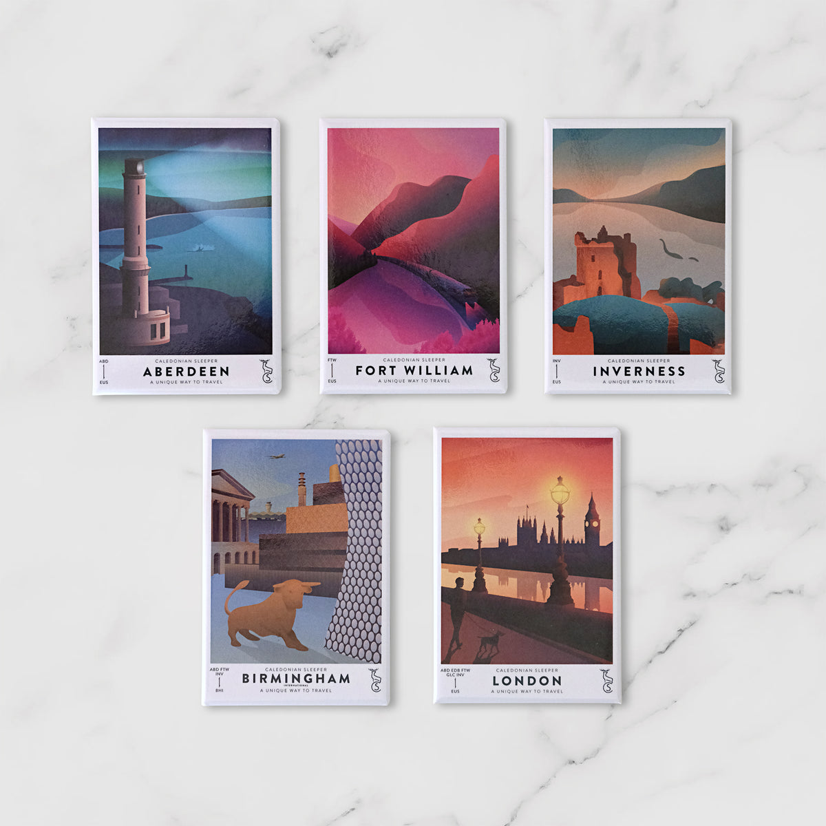 Highland Collection Caledonian Sleeper Fridge Magnets