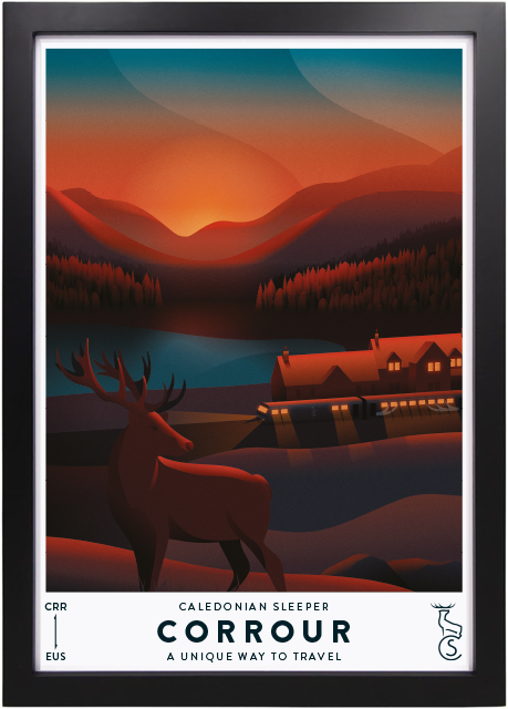 Caledonian Sleeper Vintage Poster Corrour