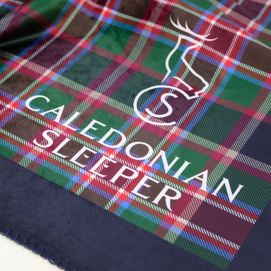Caledonian Sleeper Sherpa Fleece Blanket - Tartan